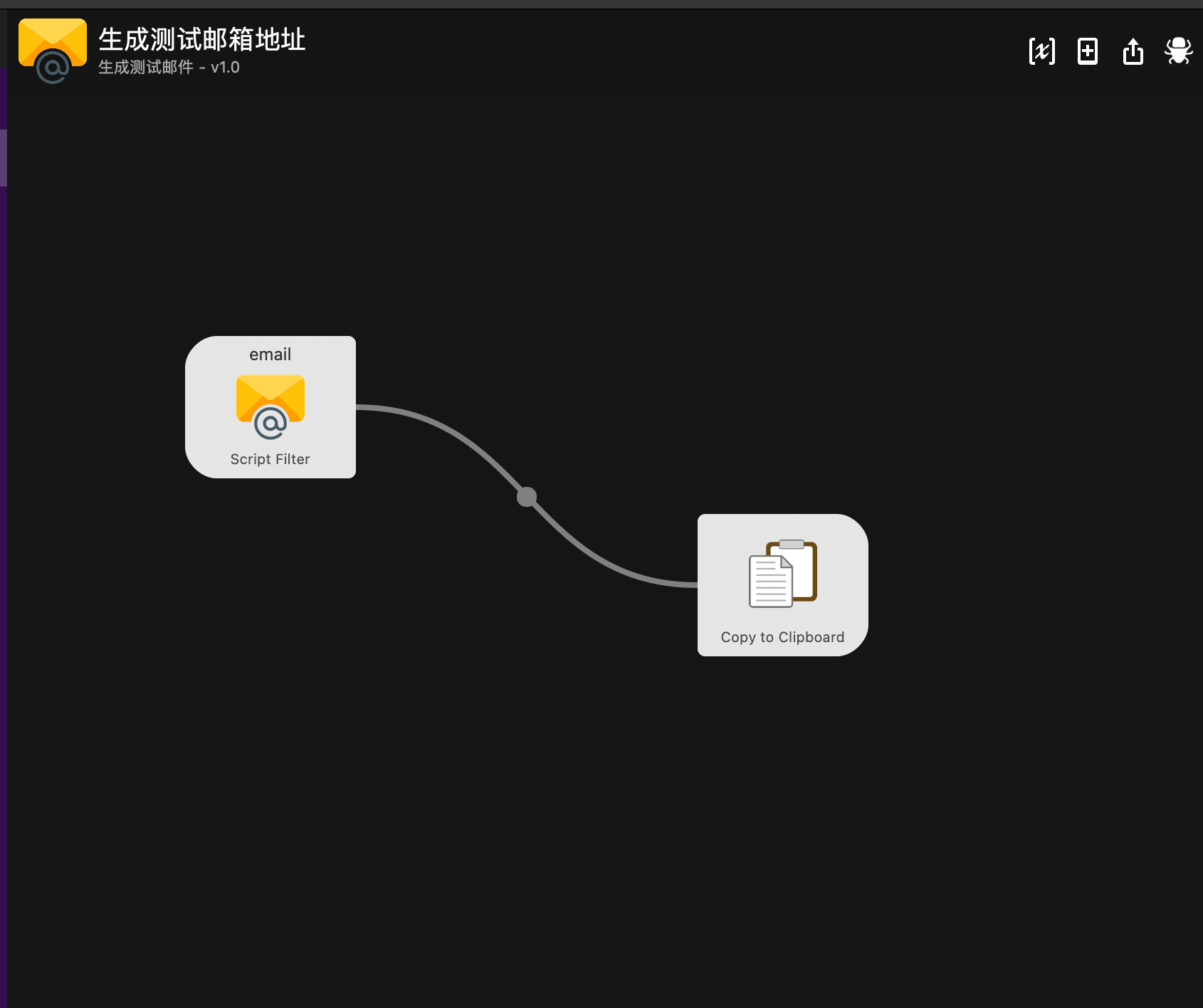 两步：1. 生成 2. 复制